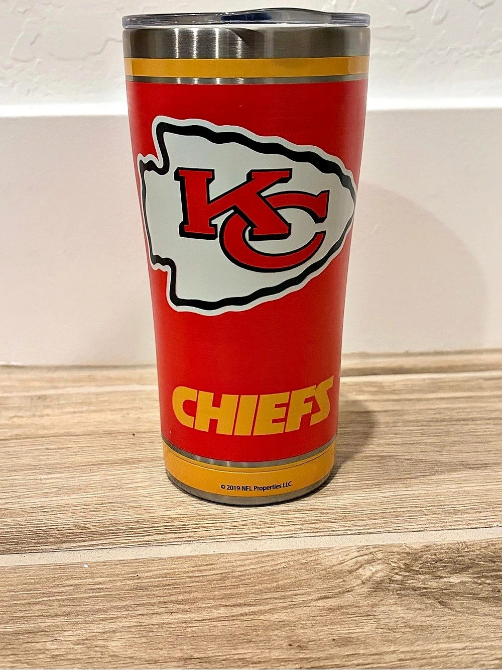 Kansas City Chiefs Insulated Tumbler in Red & Gray Like New